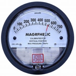Analog Manometer for filter