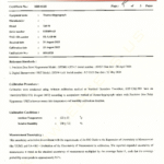 Sensor with certificate